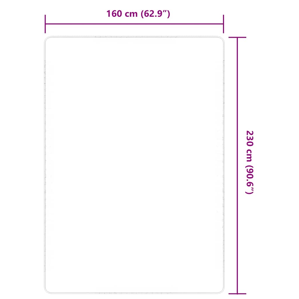 Juteteppe med lateksbakside 160x230 cm naturell