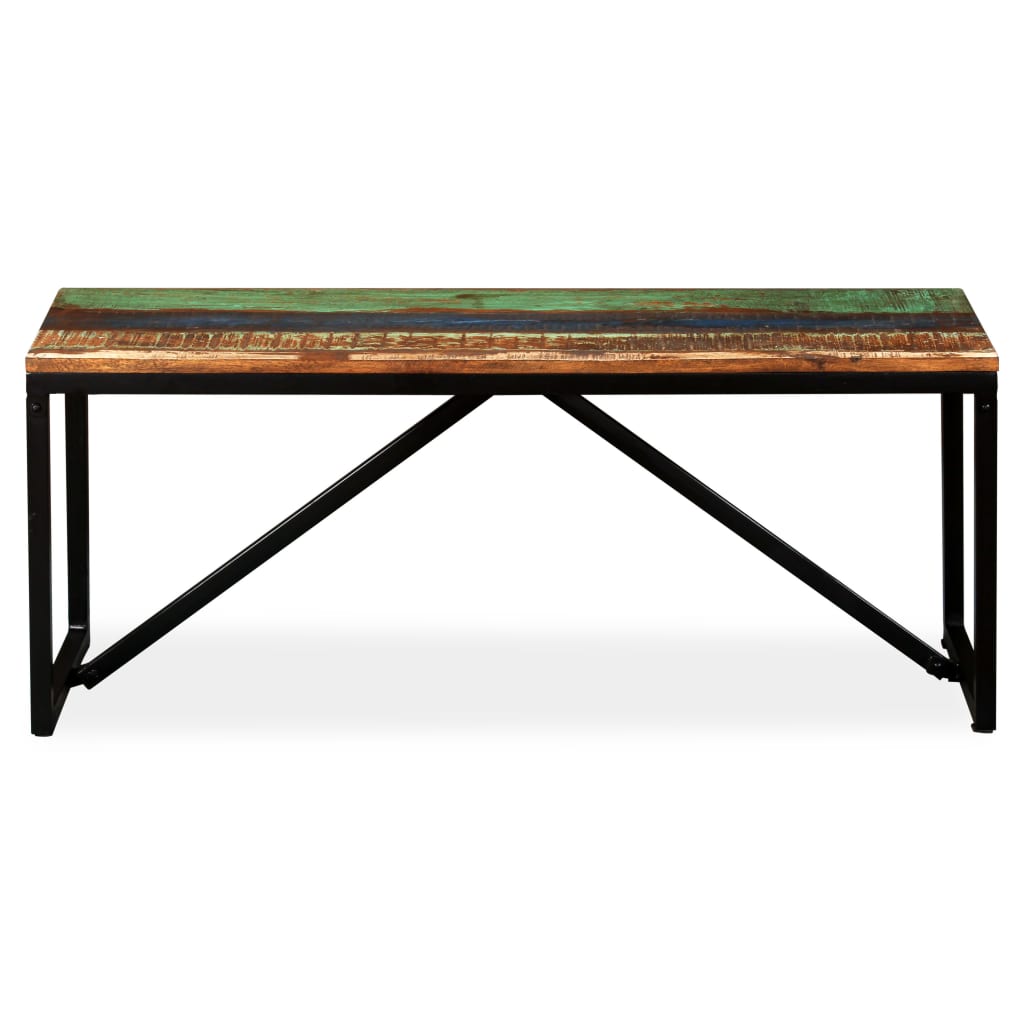 Benk gjenvunnet heltre 110x35x45 cm
