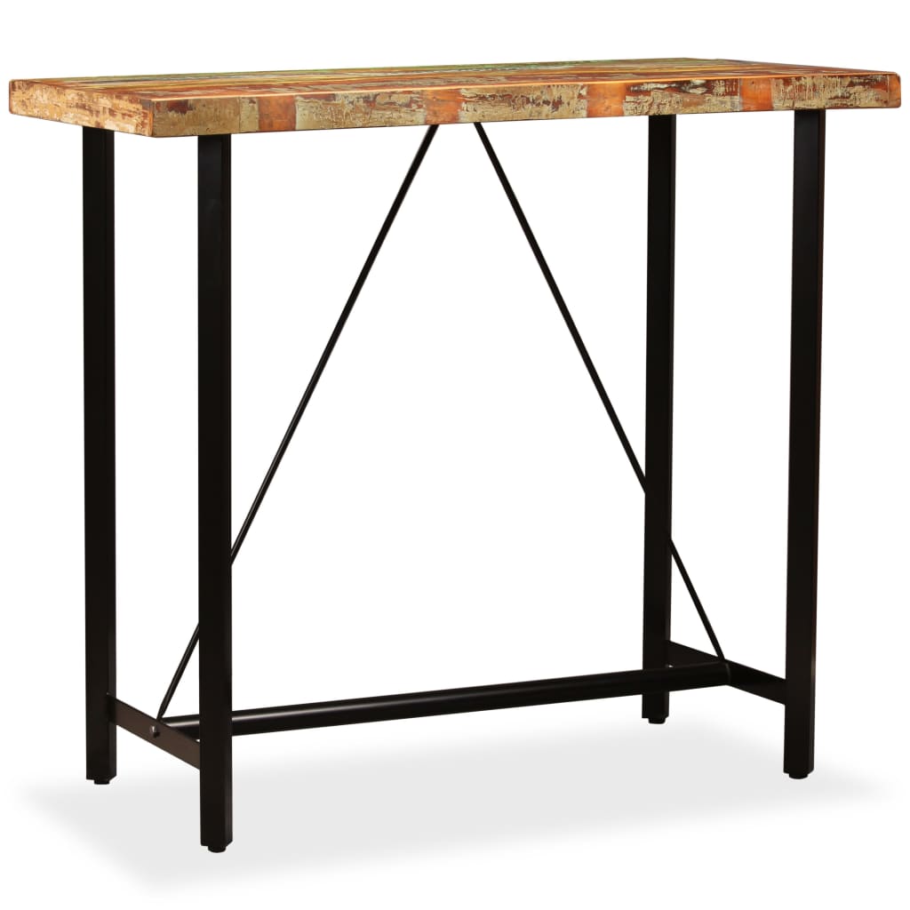 Barbord gjenvunnet heltre 120x60x107 cm