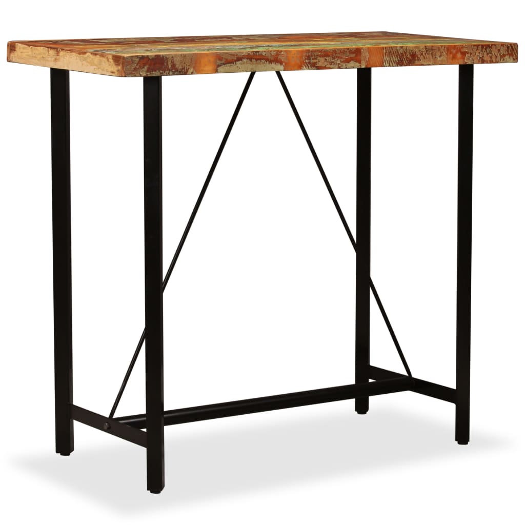 Barbord gjenvunnet heltre 120x60x107 cm