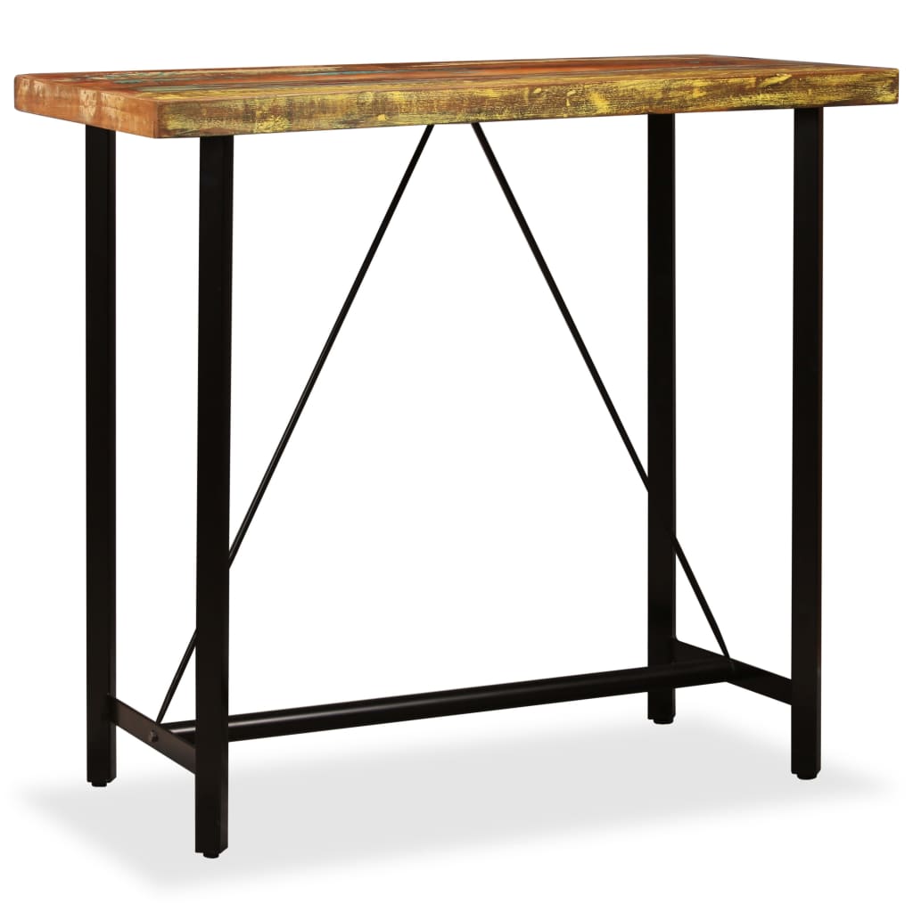 Barbord gjenvunnet heltre 120x60x107 cm