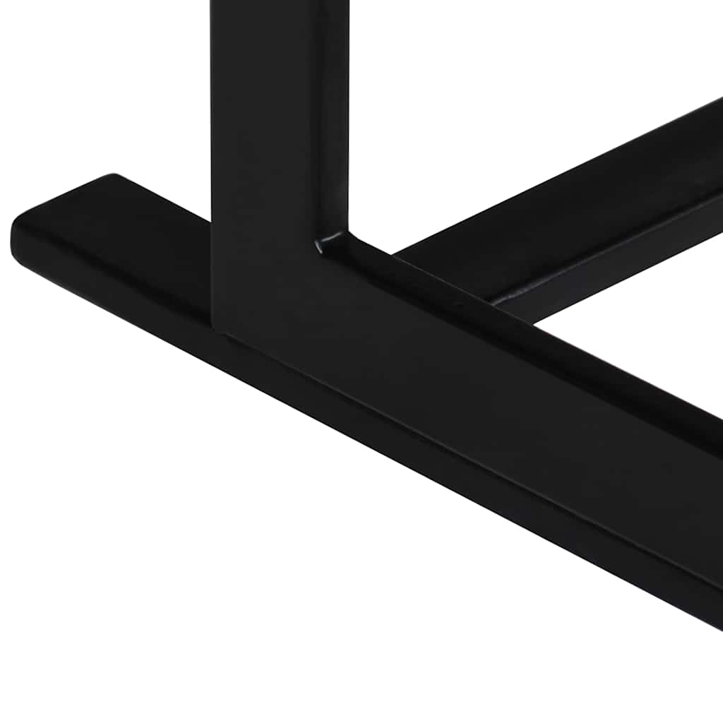 2-seters benk heltre mango og stål