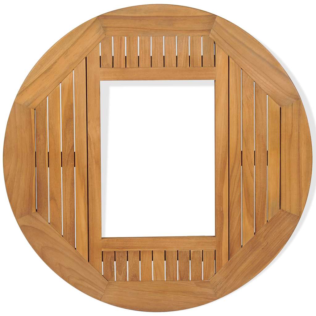 Bordplate ølkasse teak 70 cm