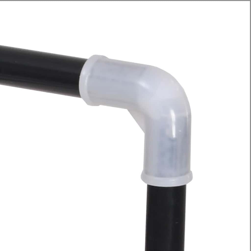 Skostativ med 4 hyller metall og plast svart