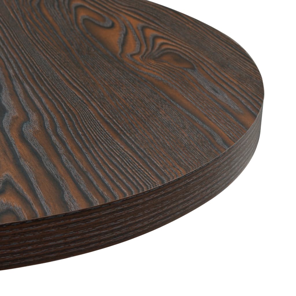 Bistrobord MDF og stål rund 60x75 cm mørk aske vidaXL