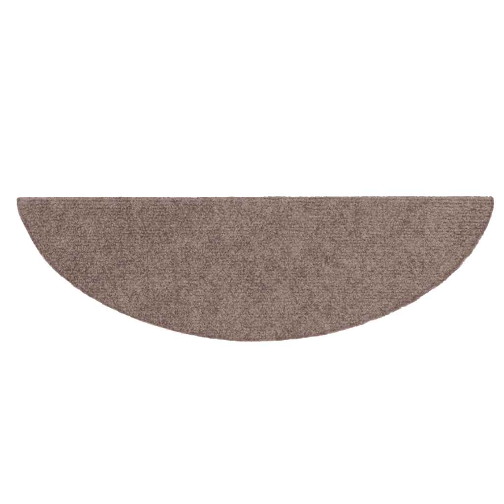 Trappematter selvklebende 15 stk 56x17x3 cm lysebrun halvrund