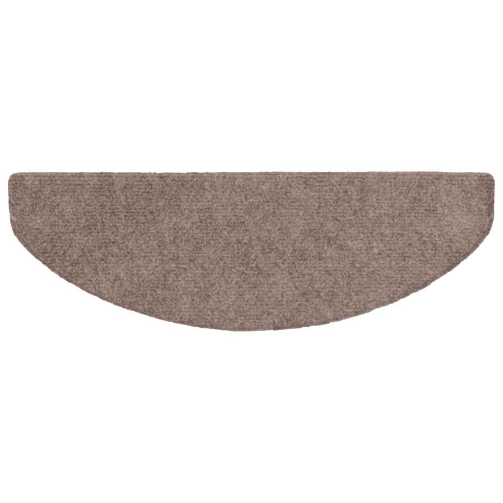 Trappematter selvklebende 15 stk 65x21x4 cm lysebrun halvrund stor