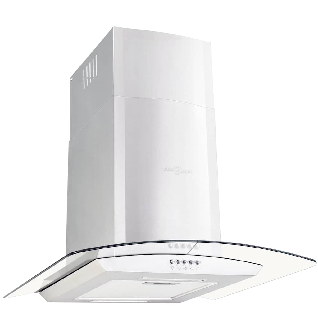 Veggmontert kjøkkenvifte 60 cm rustfritt stål 756 m³/t LED