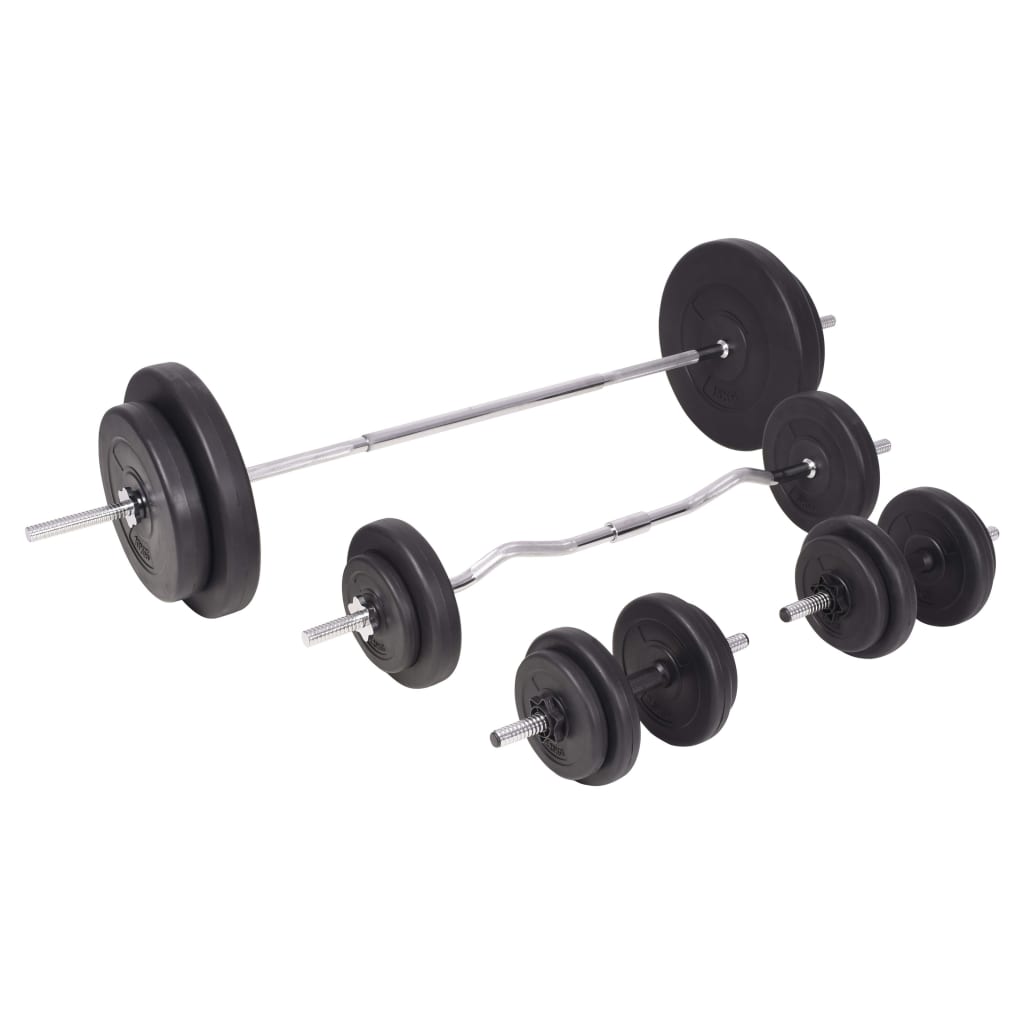 Vektstang- og manualsett 90 kg