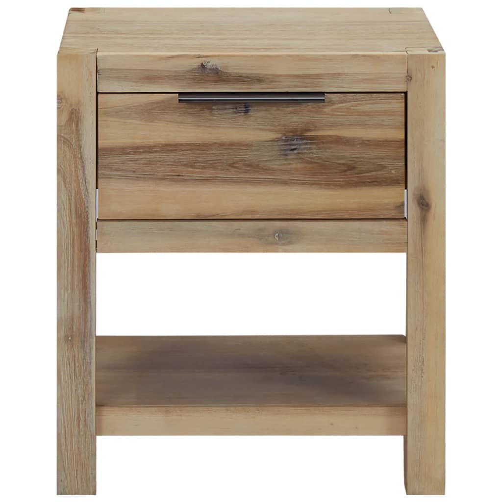 Nattbord med skuff 40x30x48 cm heltre akasie