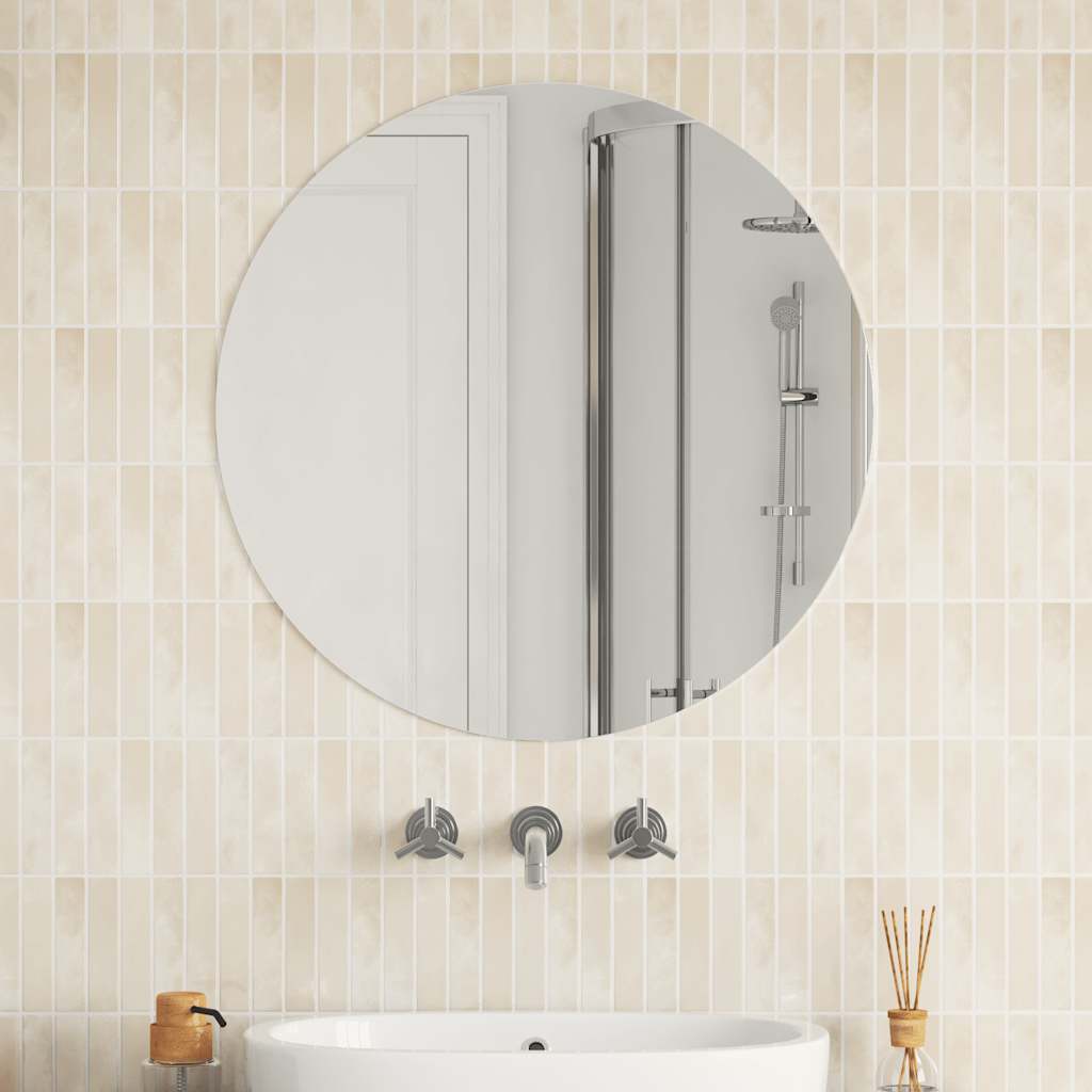 Veggspeilsett 70 cm rundt glass