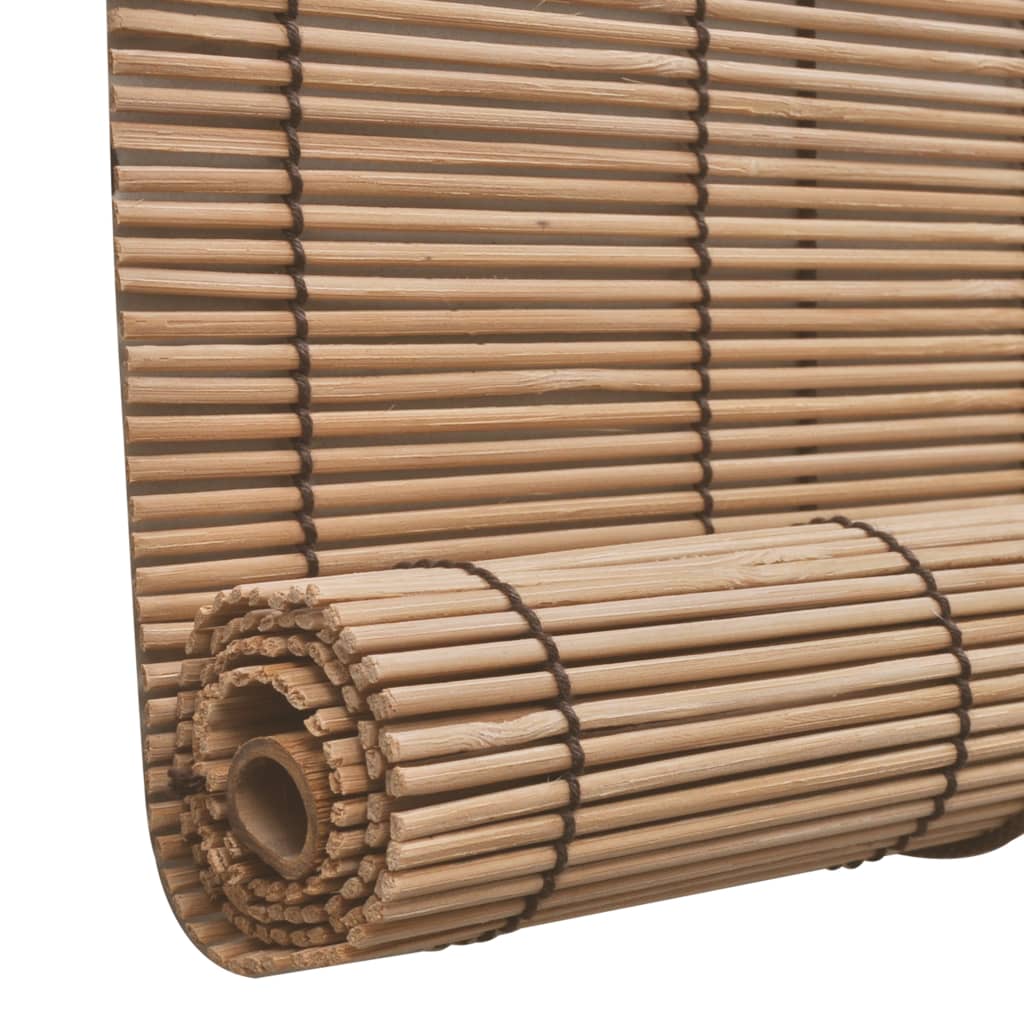 Rullegardin bambus 100x220 cm brun