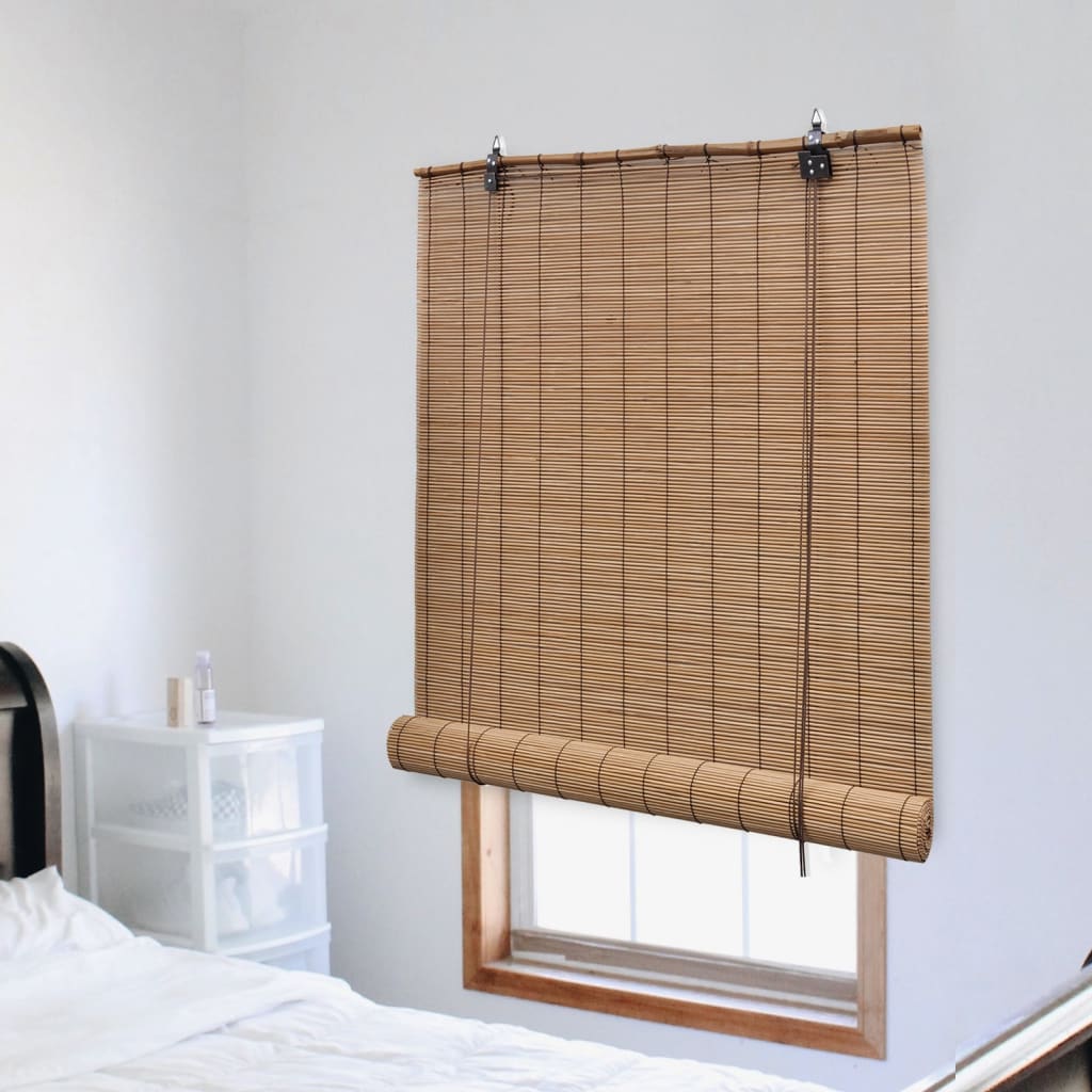 Rullegardin bambus 100x220 cm brun