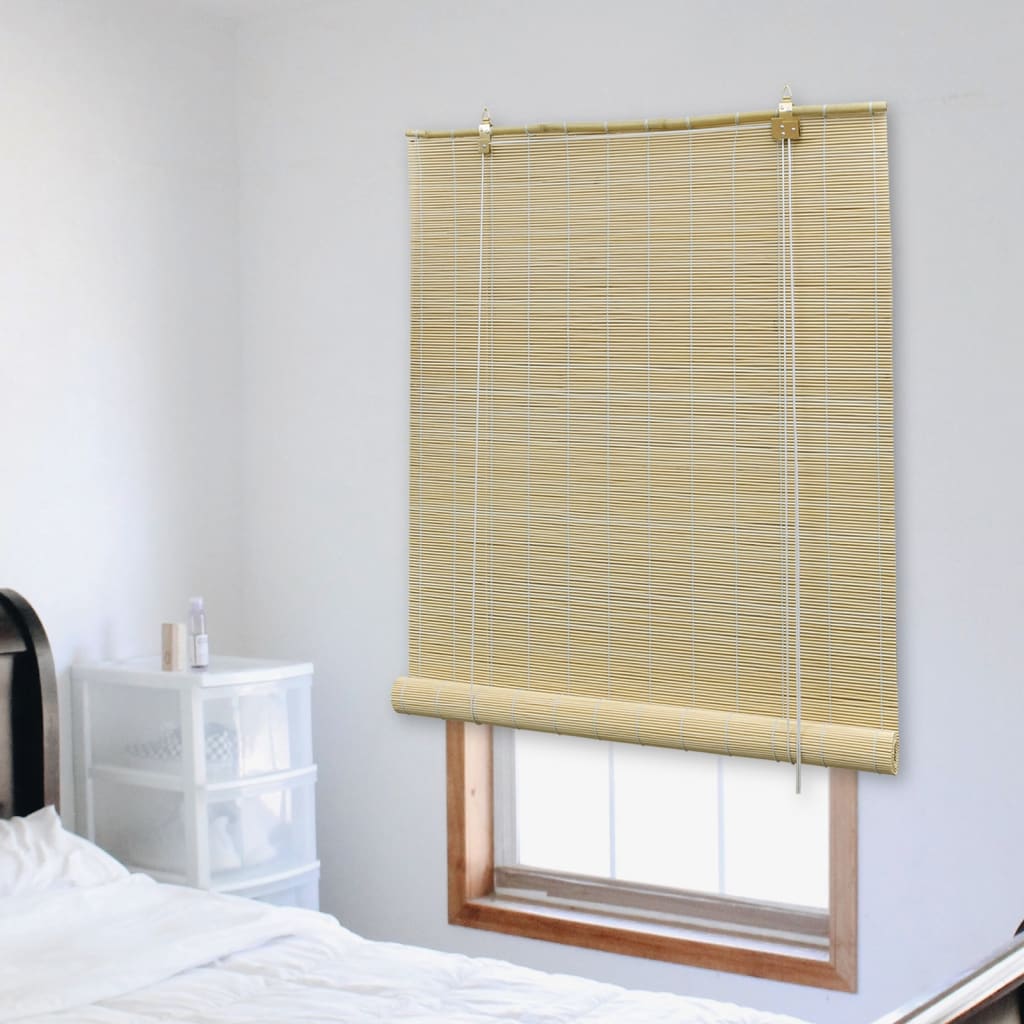 Rullegardin bambus 80x220 cm naturell vidaXL
