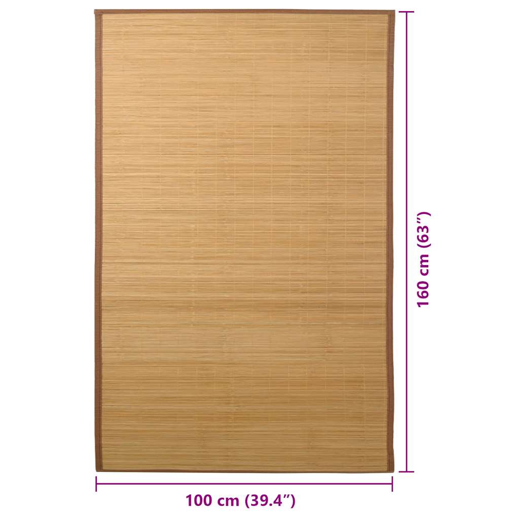Bambusteppe 100x160 brun