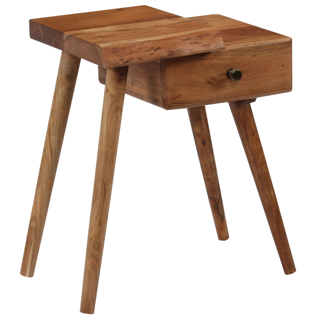 Nattbord heltre akasie 45x32x55 cm