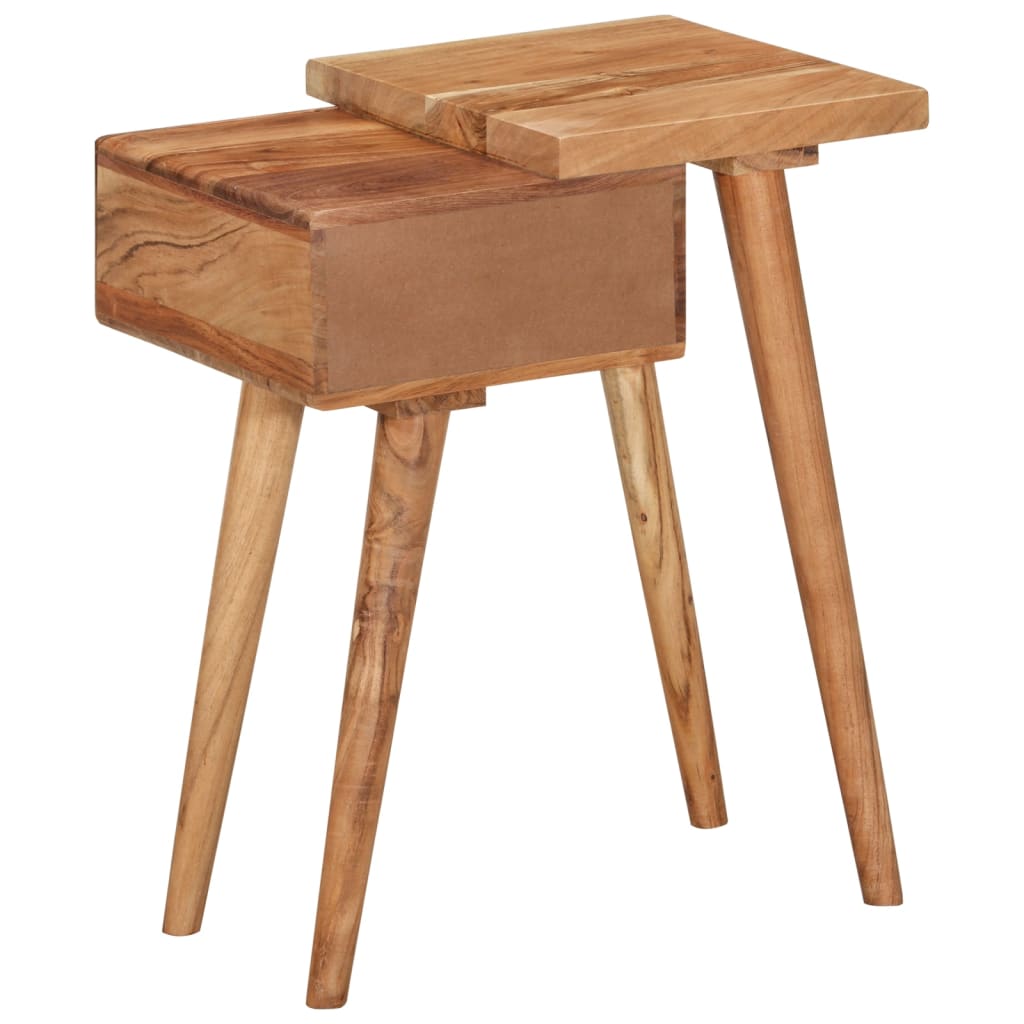 Nattbord heltre akasie 45x32x55 cm