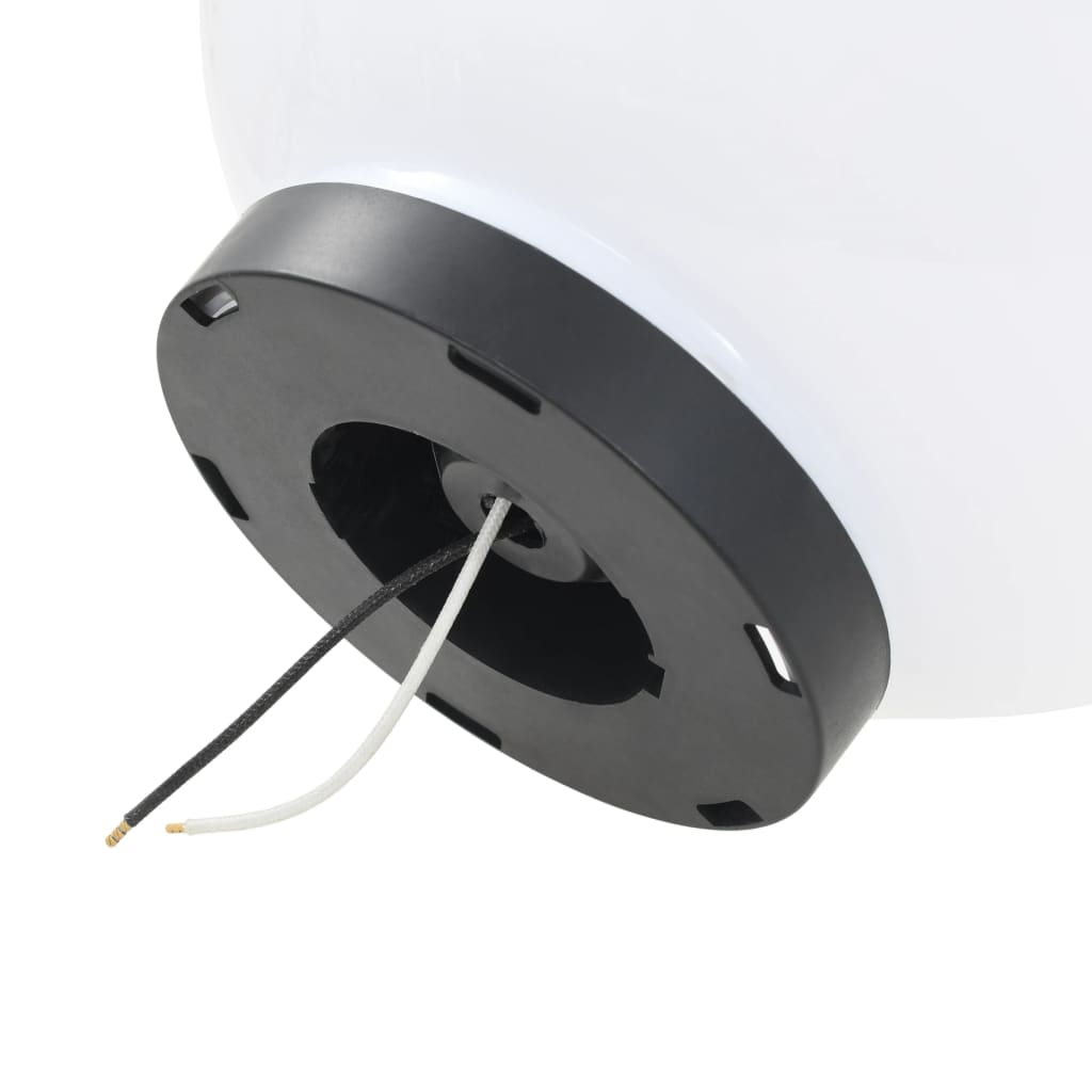 Lampesett LED 2 stk sfærisk 25 cm PMMA vidaXL