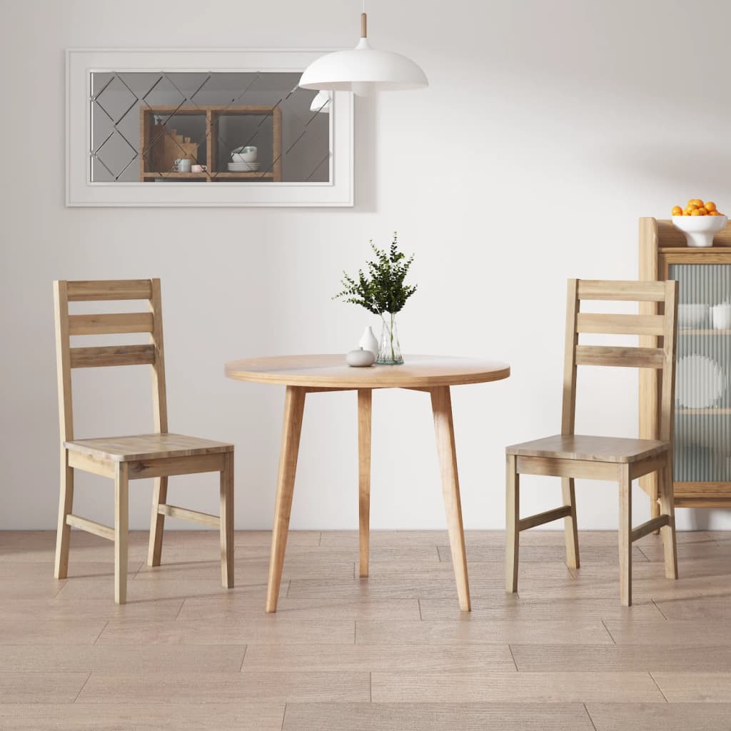 Spisestoler 2 stk heltre akasie