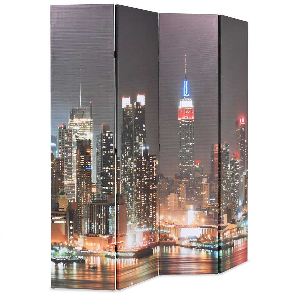 Sammenleggbar romdeler 160x170 cm New York natt vidaXL