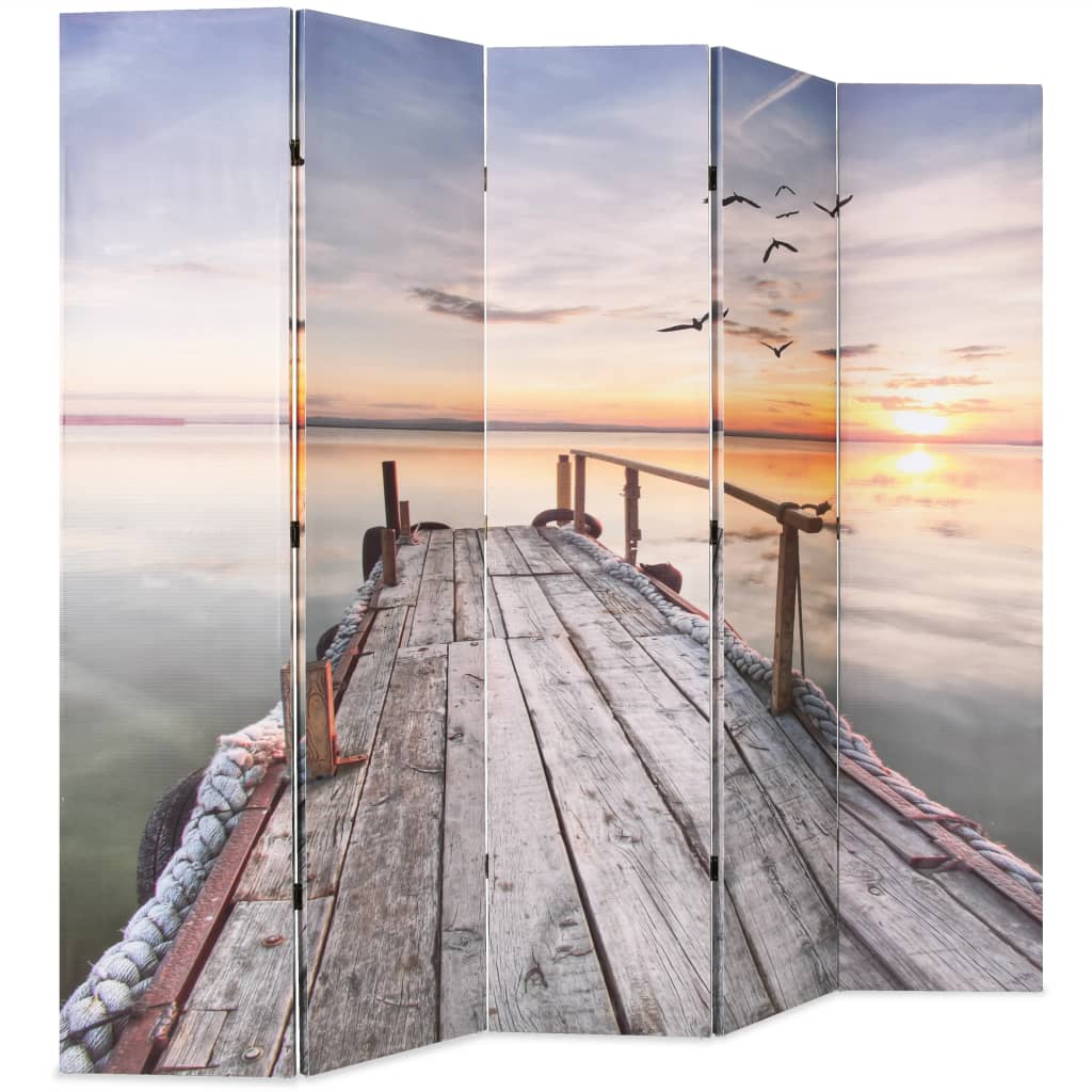 Sammenleggbar romdeler 200x170 cm innsjø