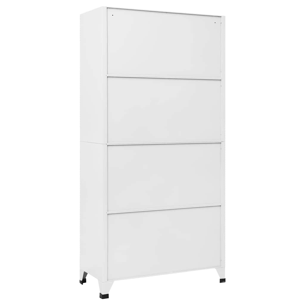 Garderobeskap med 18 rom metall 90x40x180 cm