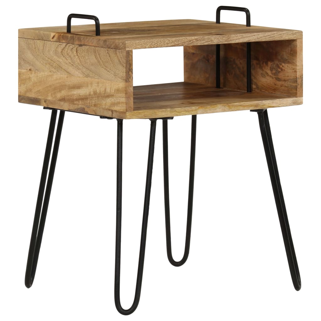 Nattbord heltre mango 40x34x47 cm