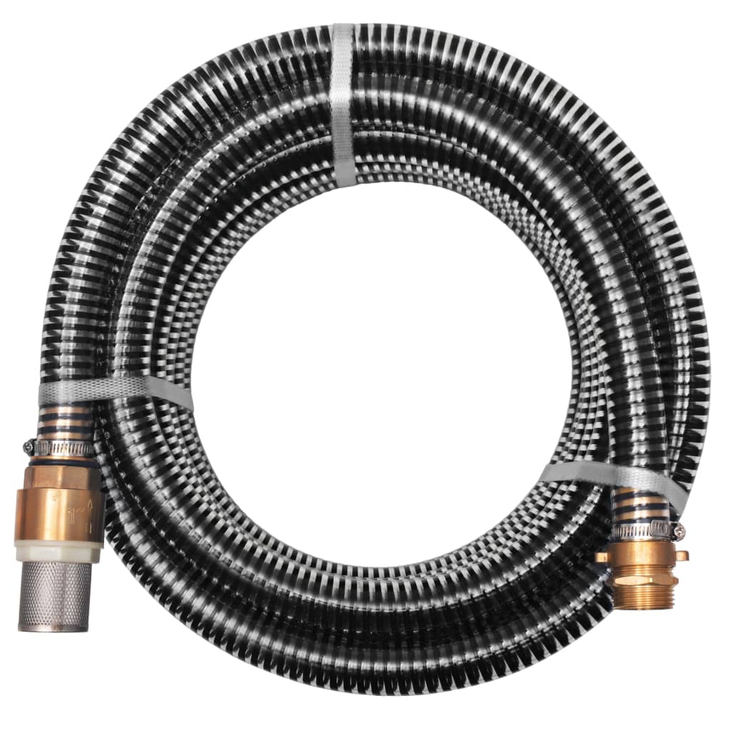 Sugeslange med messingkontakter 3 m 25 mm svart
