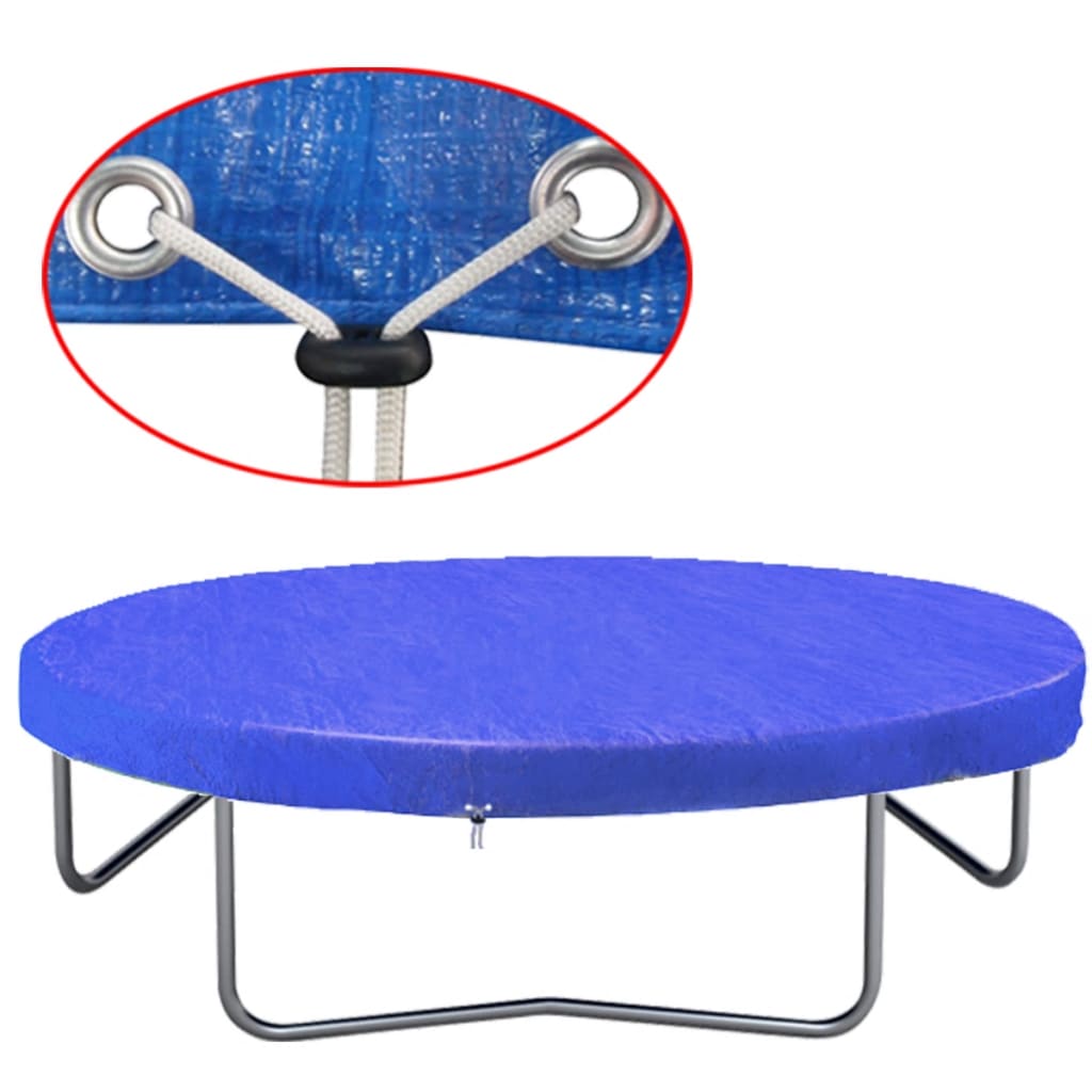 Trampolinetrekk PE 300 cm 90 g/m² vidaXL