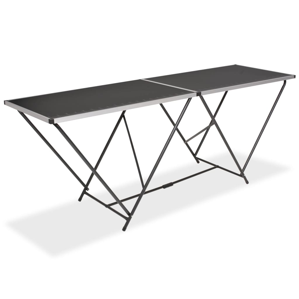 Foldbart tapetbord MDF og aluminium 200x60x78 cm