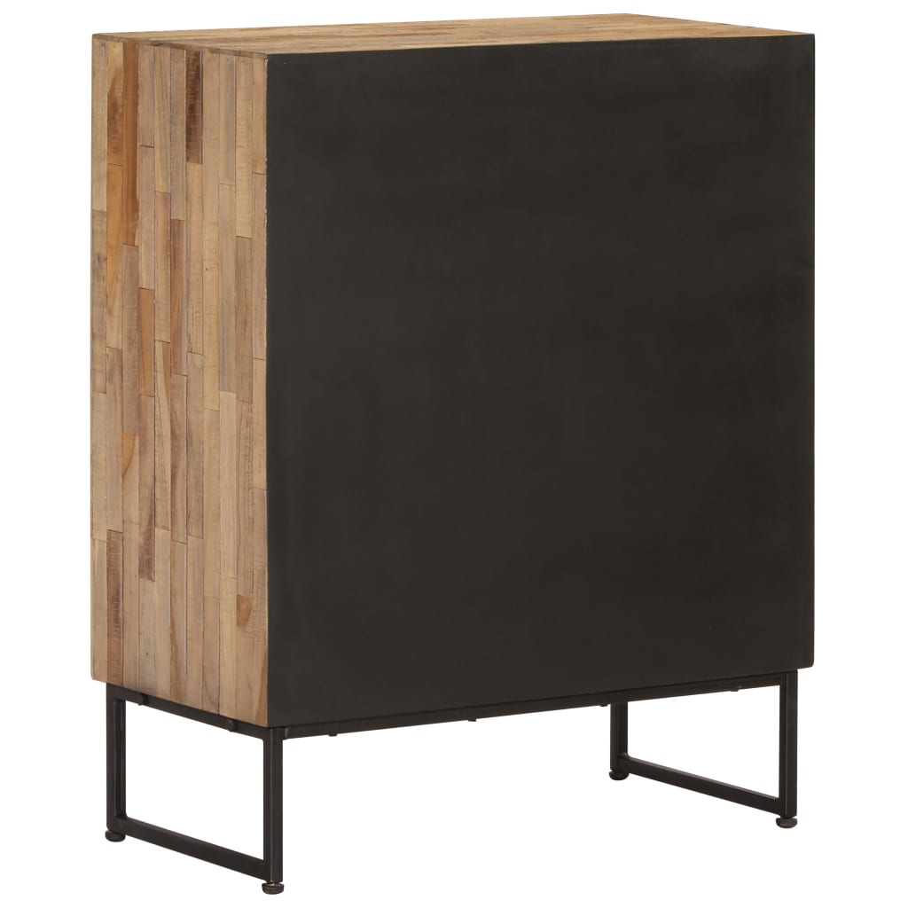 Skjenk gjenvunnet heltre teak 60x30x75 cm