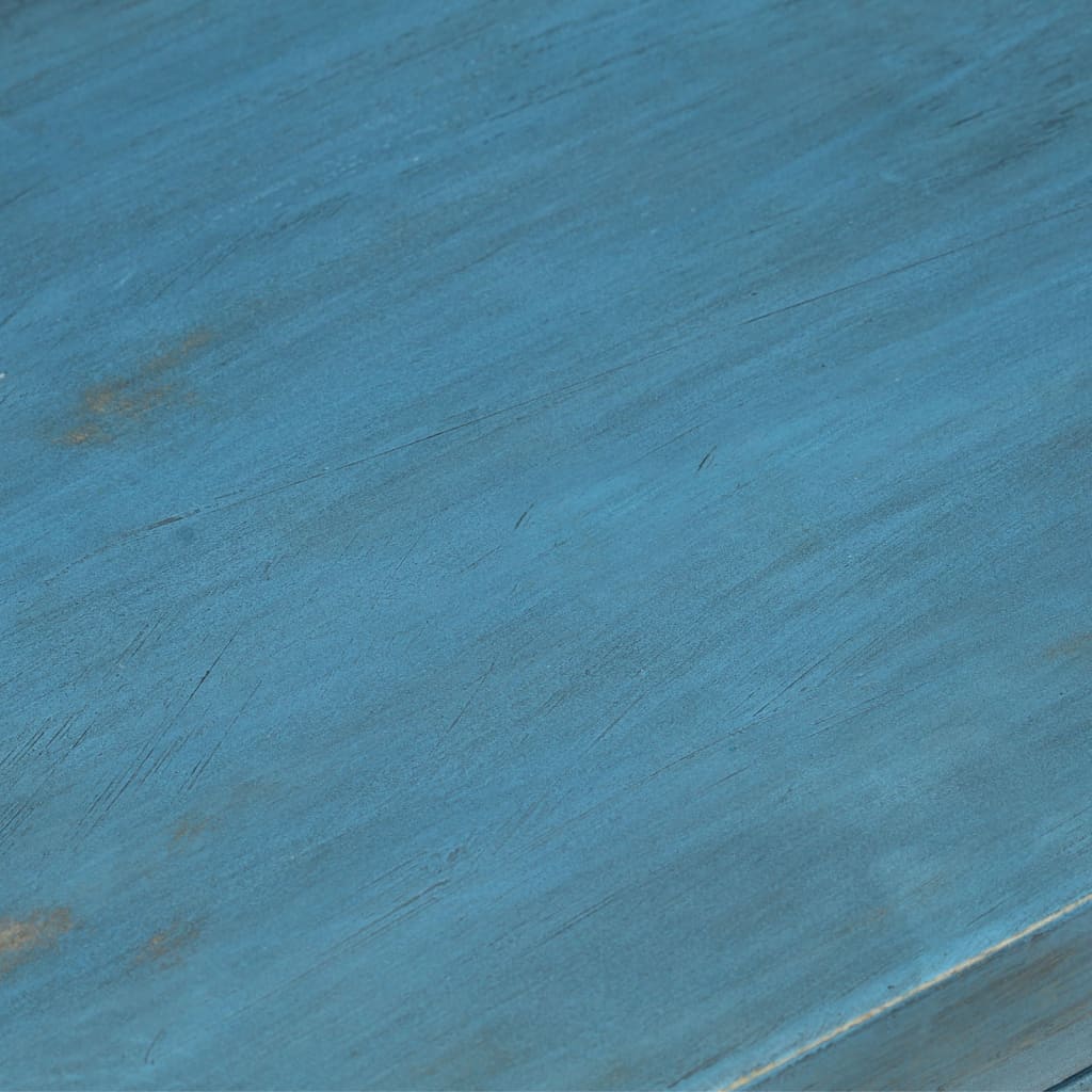 Nattbord heltre mango 40x30x50 cm blå