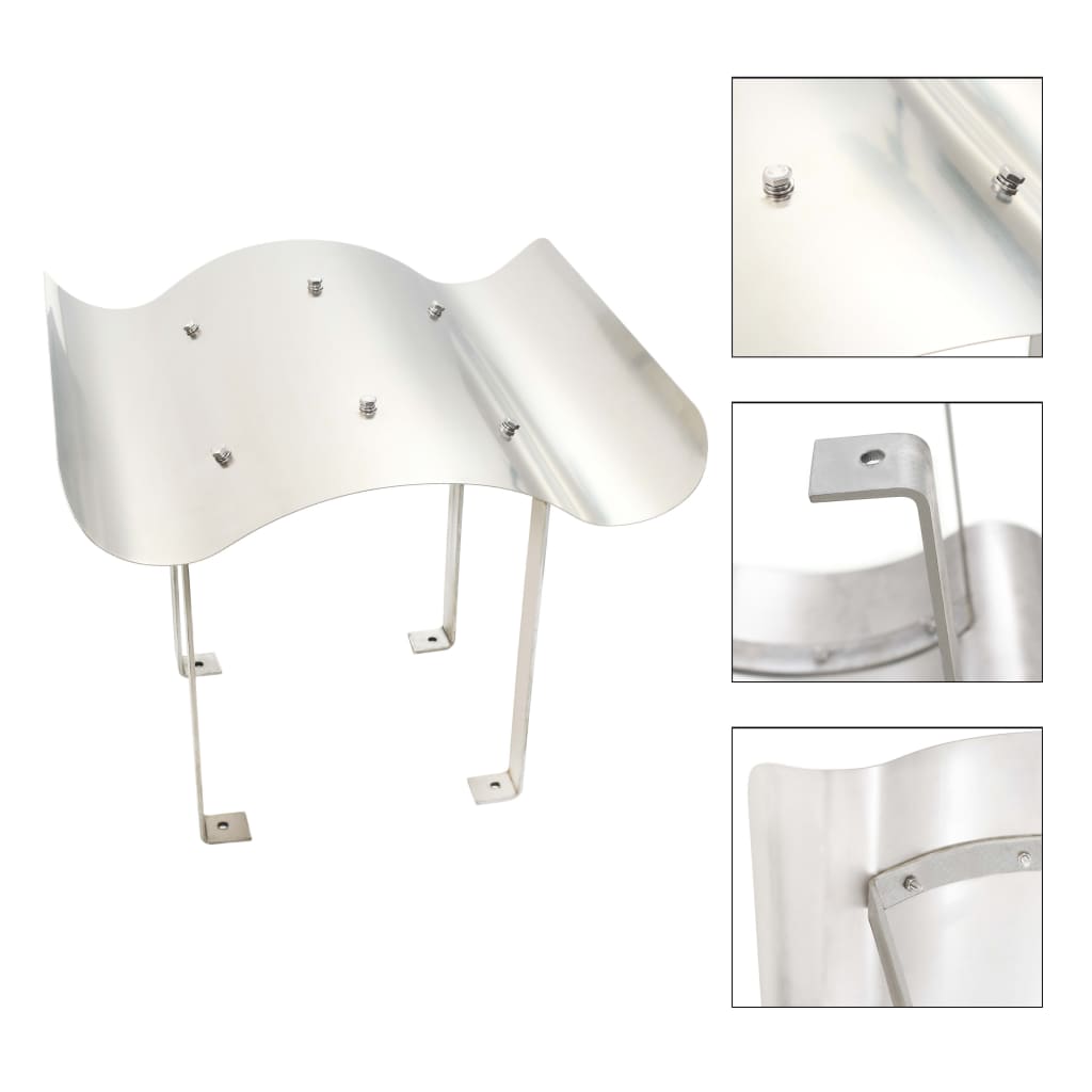 Skorsteinshette rustfritt stål 70 x 100 x 38 cm