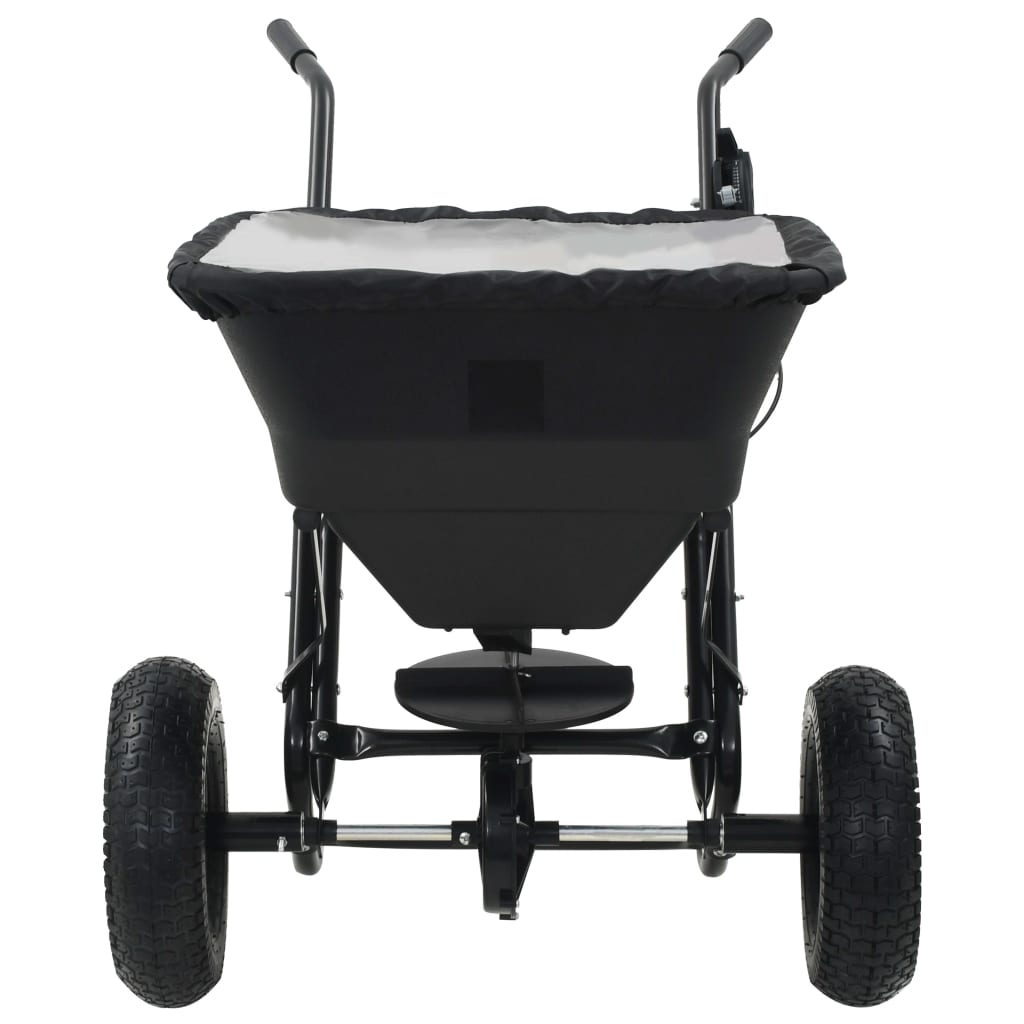 Manuell saltspreder PVC og stål 106x73x76 cm 45 L