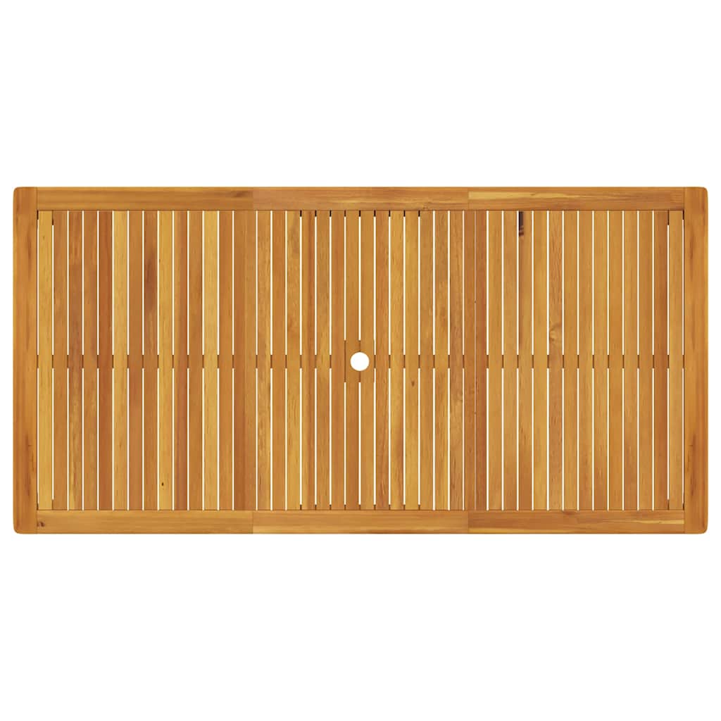 Hagebord 200x100x74 cm heltre akasie