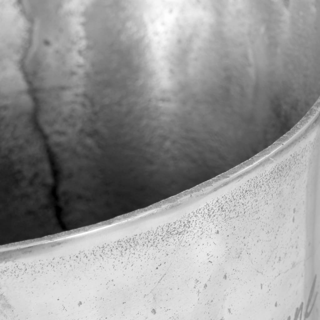 Champagnekjøler solid aluminium 39x29x71 cm sølv