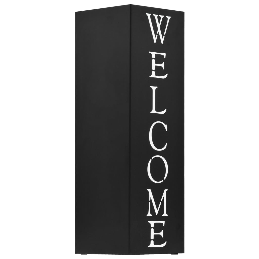 Paraplystativ Welcome stål svart