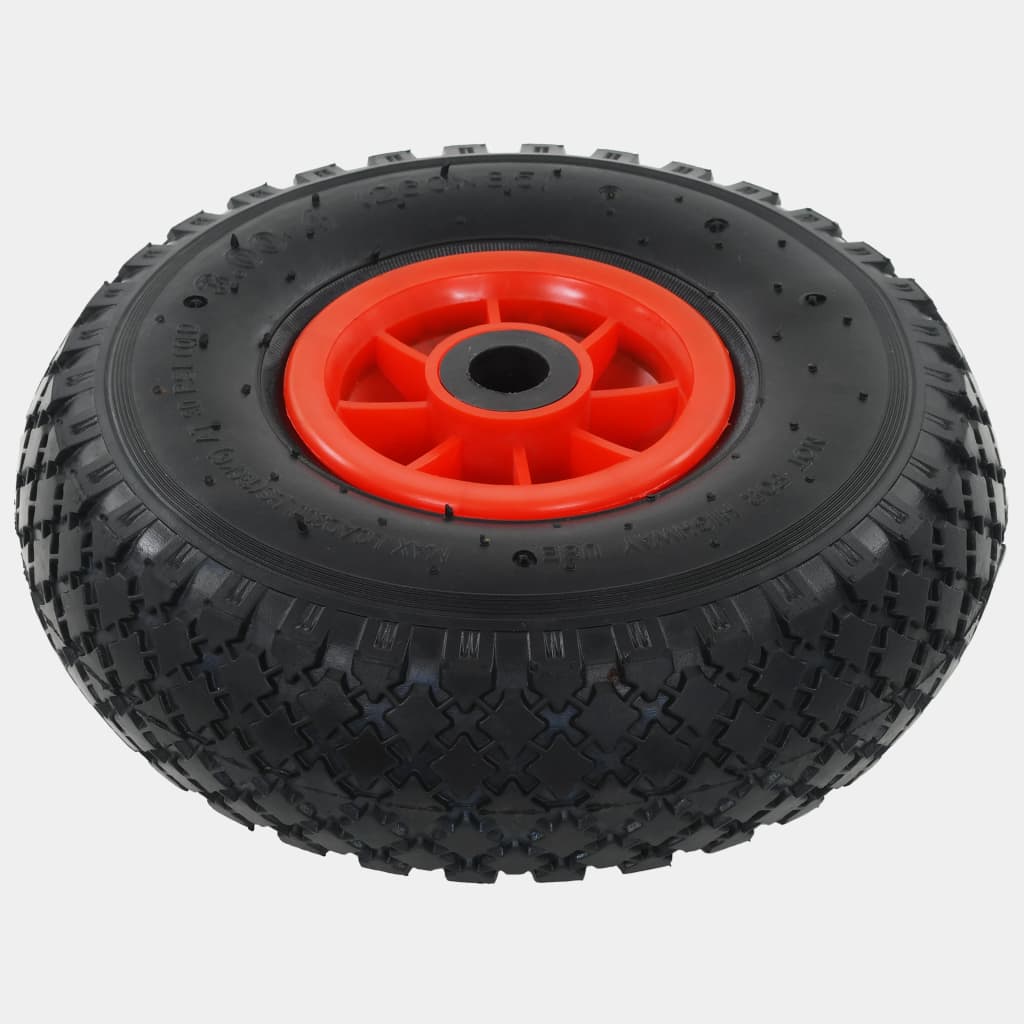Sekketrallehjul 4 stk gummi 3,00-4 (245x82)