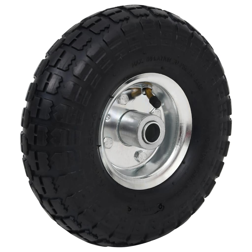 Sekketrallehjul 4 stk gummi 4,10/3,50-4 (260x83)