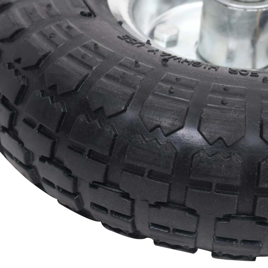 Sekketrallehjul 4 stk gummi 4,10/3,50-4 (260x83)