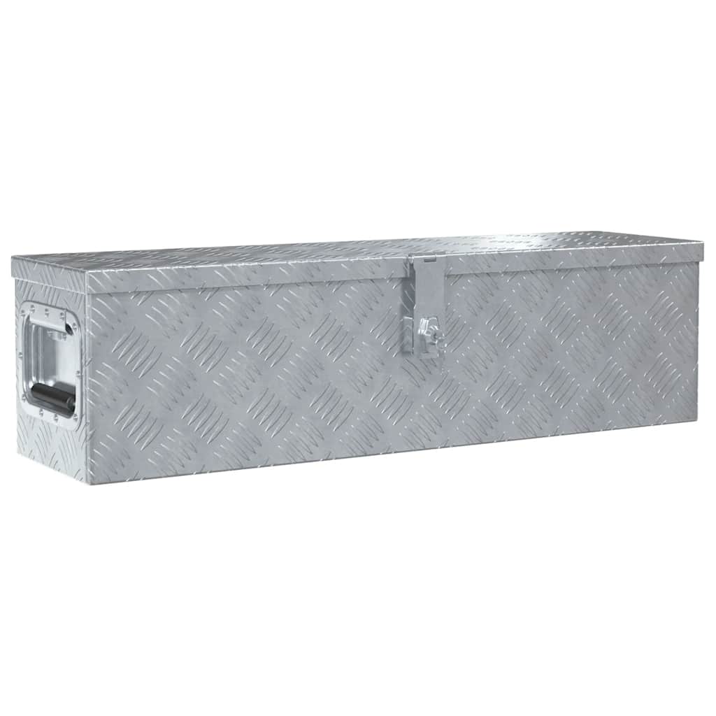 Aluminiumsboks 80,5x22x22 cm sølv