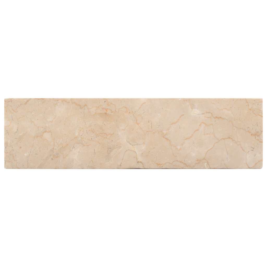Vask 45x30x12 cm marmor høyglans krem