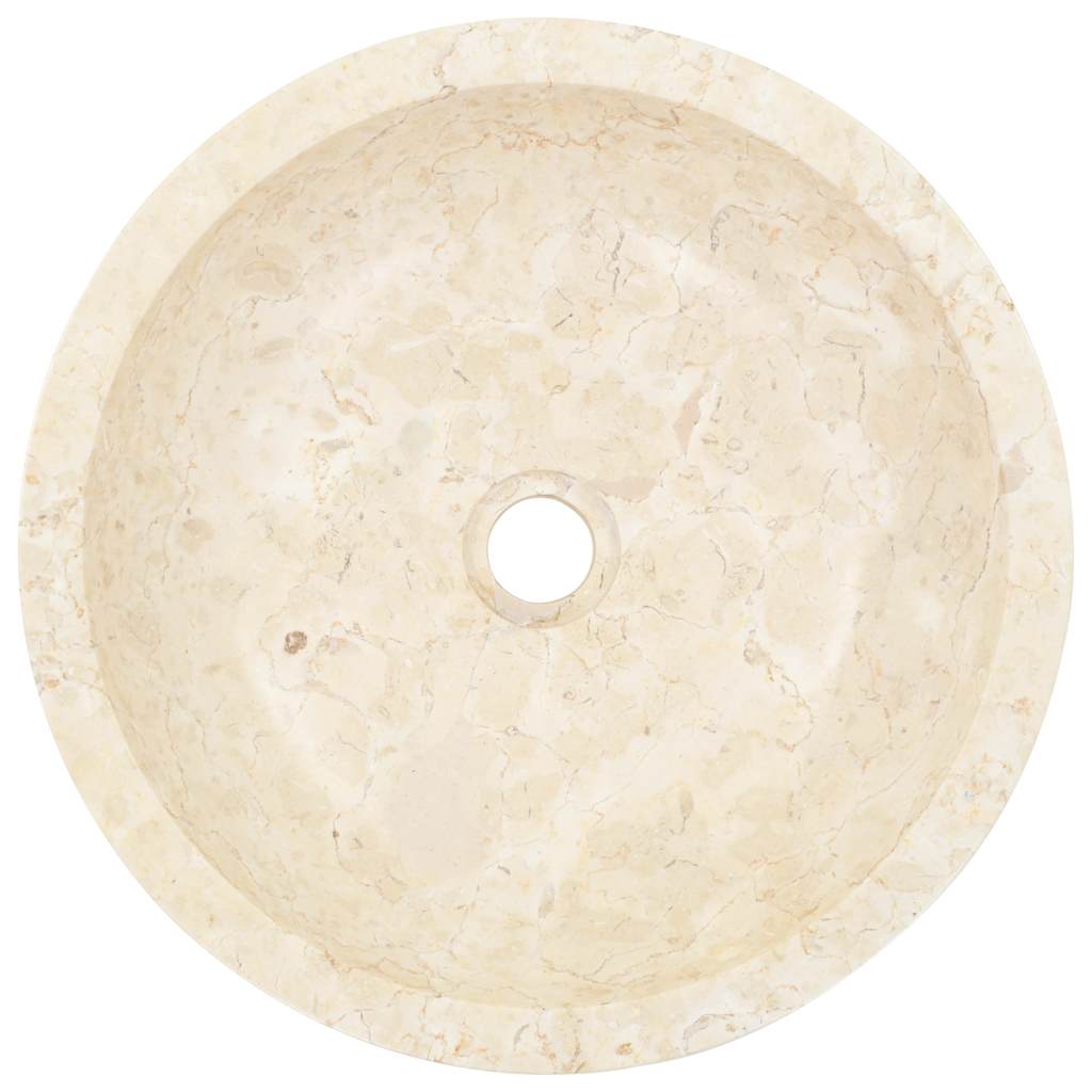 Vask 40x12 cm marmor krem