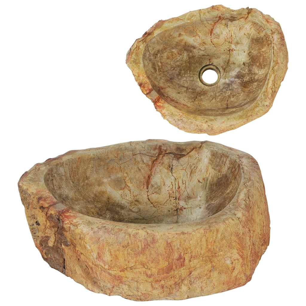 Vask 45x35x15 cm fossilstein krem