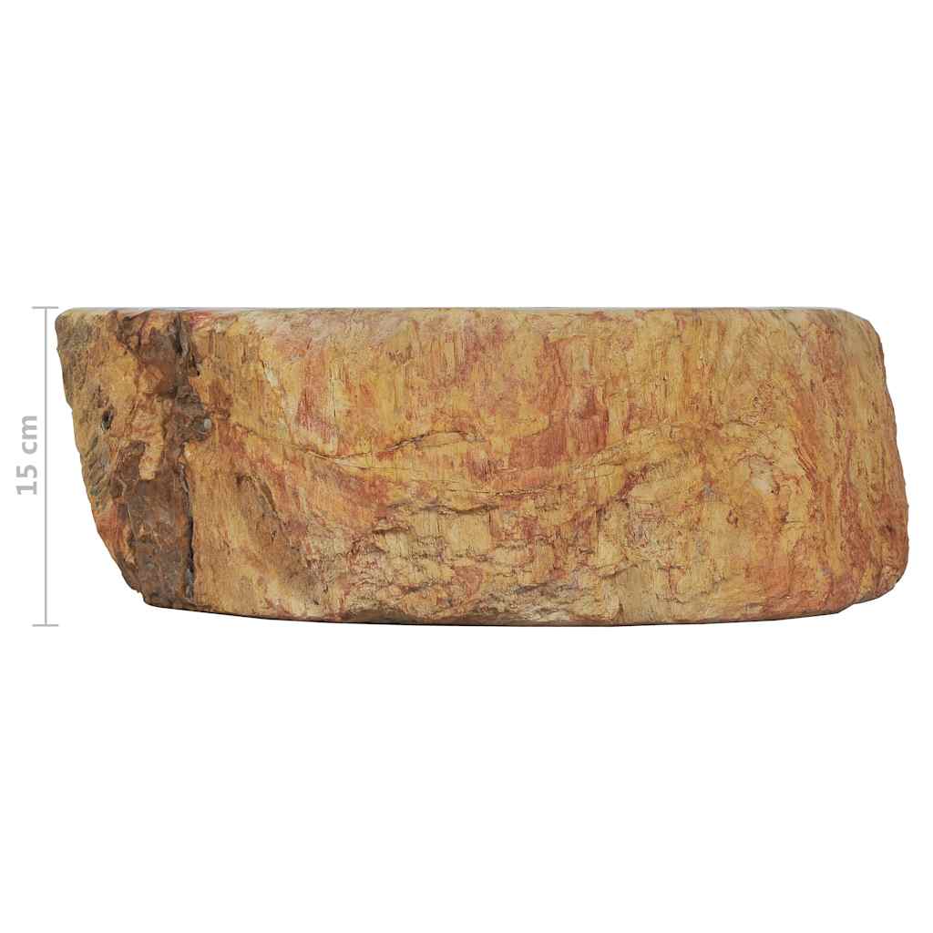 Vask 45x35x15 cm fossilstein krem