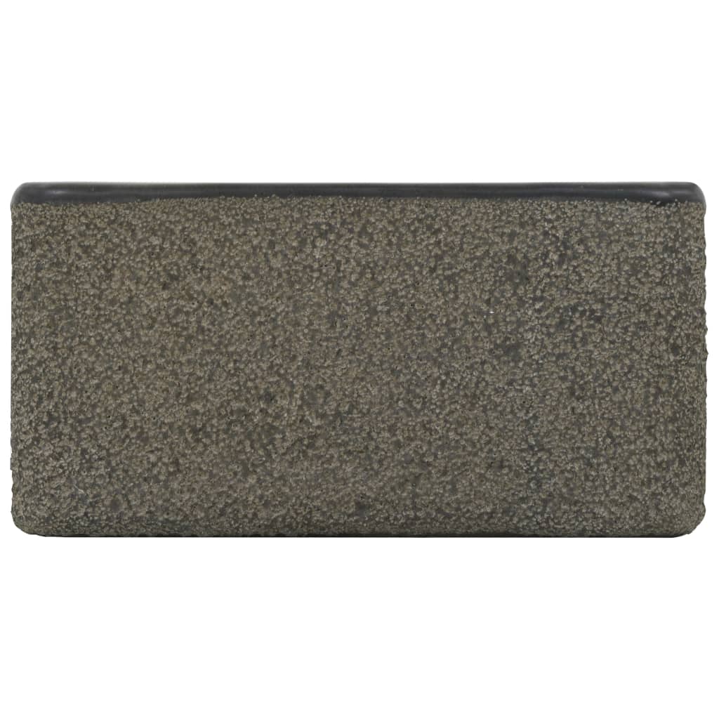 Vask 30x30x15 cm elvestein svart