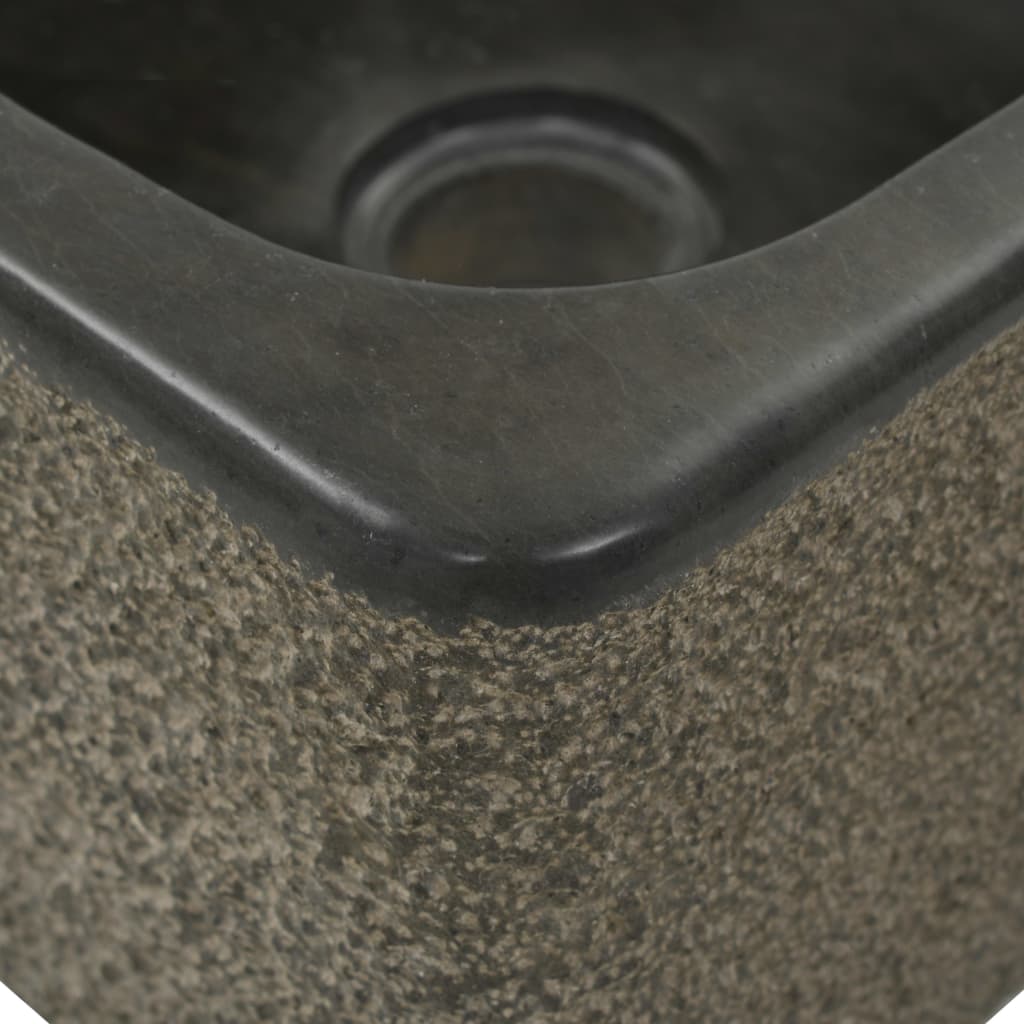 Vask 30x30x15 cm elvestein svart