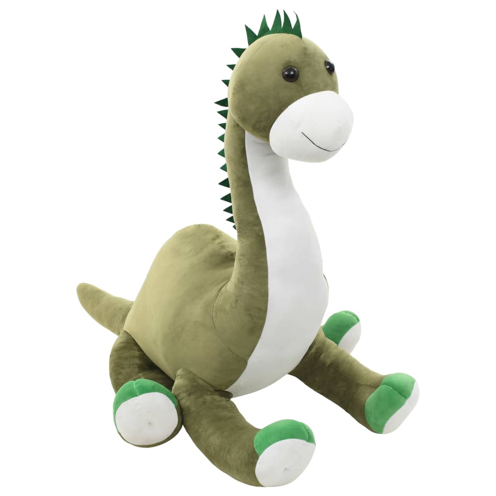 Lekebrontosaurus i plysj grønn