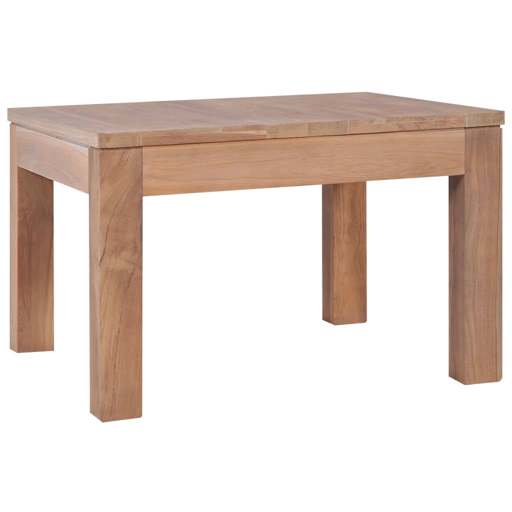 Salongbord heltre teak naturlig etterbehandling 60x60x40 cm