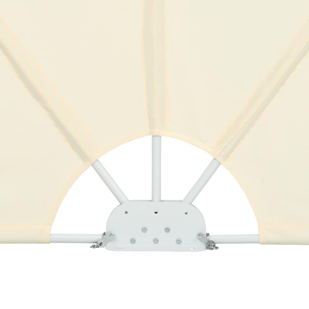 Sammenleggbar sidemarkise for terrasse krem 300x150 cm